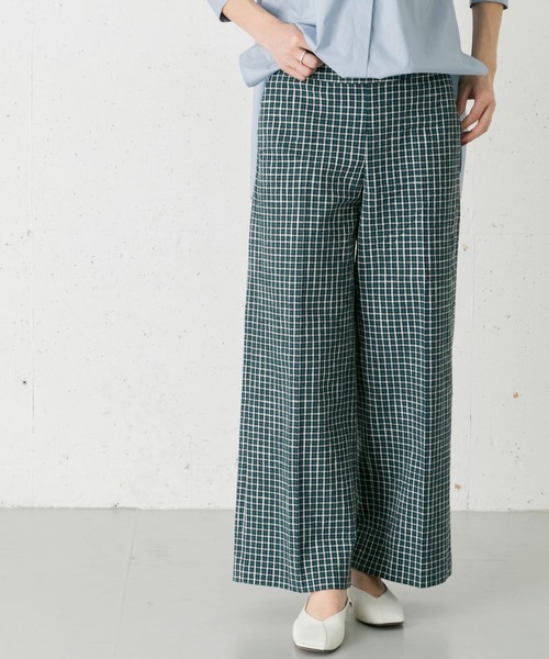 URBAN RESEARCH ROSSO WOMEN（アーバンリサーチ　ロッソ）の「チェックセンプレパンツ（その他パンツ・レディース・ベージュ系その他/ブルー系その他・38/36）」の17枚目の写真