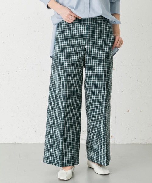 URBAN RESEARCH ROSSO WOMEN（アーバンリサーチ　ロッソ）の「チェックセンプレパンツ（その他パンツ・レディース・ベージュ系その他/ブルー系その他・38/36）」の16枚目の写真