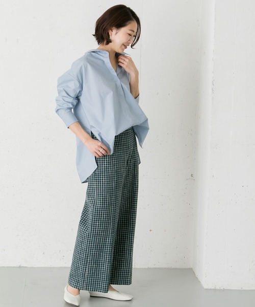 URBAN RESEARCH ROSSO WOMEN（アーバンリサーチ　ロッソ）の「チェックセンプレパンツ（その他パンツ・レディース・ベージュ系その他/ブルー系その他・38/36）」の14枚目の写真