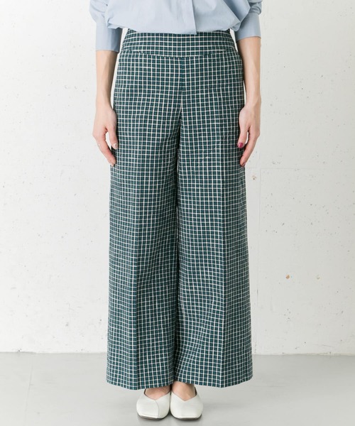 URBAN RESEARCH ROSSO WOMEN（アーバンリサーチ　ロッソ）の「チェックセンプレパンツ（その他パンツ・レディース・ベージュ系その他/ブルー系その他・38/36）」の13枚目の写真