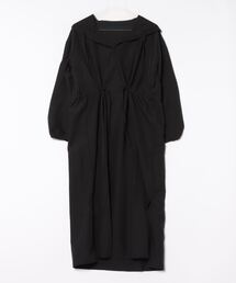 STYLEBLOCK | ソフトブロードサイドスリットドロストフードパーカーマキシワンピース(ワンピース)