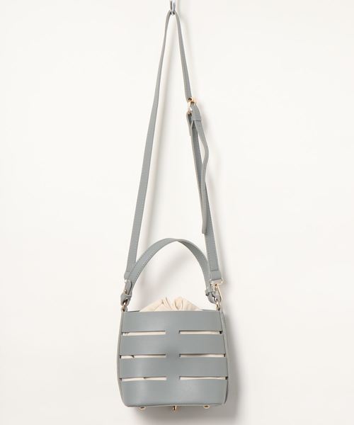 fifth（フィフス）の「巾着付きバケツバッグ（ショルダーバッグ・レディース・ホワイト/ベージュ/ブルー・FREE）」の10枚目の写真