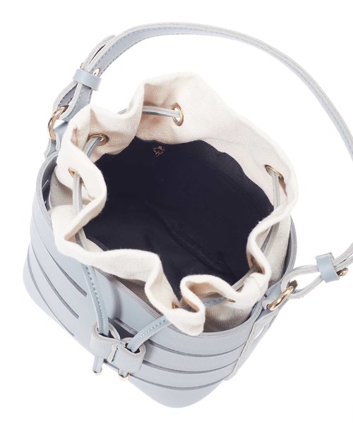 fifth（フィフス）の「巾着付きバケツバッグ（ショルダーバッグ・レディース・ホワイト/ベージュ/ブルー・FREE）」の11枚目の写真