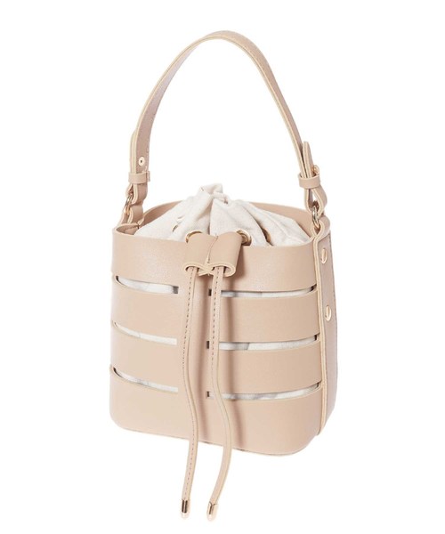 fifth（フィフス）の「巾着付きバケツバッグ（ショルダーバッグ・レディース・ホワイト/ベージュ/ブルー・FREE）」の14枚目の写真