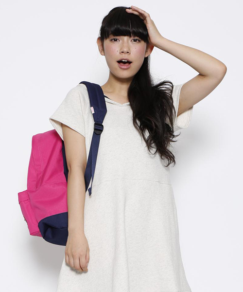 MILKFED.(ミルクフェド)の「BACK PACK "BONJOUR" (バックパック/リュック/無地)(バックパック/リュック・レディース・ブラック/ネイビー/ピンク・ONESIZE)」の1枚目の写真