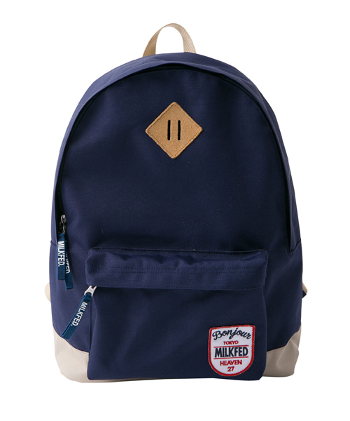 MILKFED.(ミルクフェド)の「BACK PACK "BONJOUR" (バックパック/リュック/無地)(バックパック/リュック・レディース・ブラック/ネイビー/ピンク・ONESIZE)」の7枚目の写真