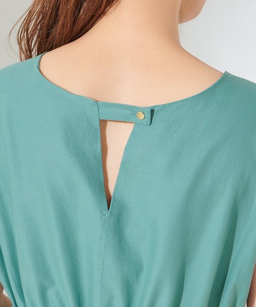 natural couture(ナチュラルクチュール)の「Wドロストリボンギャザーワンピース(ワンピース・レディース・ブラック/ベージュ/オレンジ/グリーン/ブラック系その他/ベージュ系その他・FREE)」の15枚目の写真