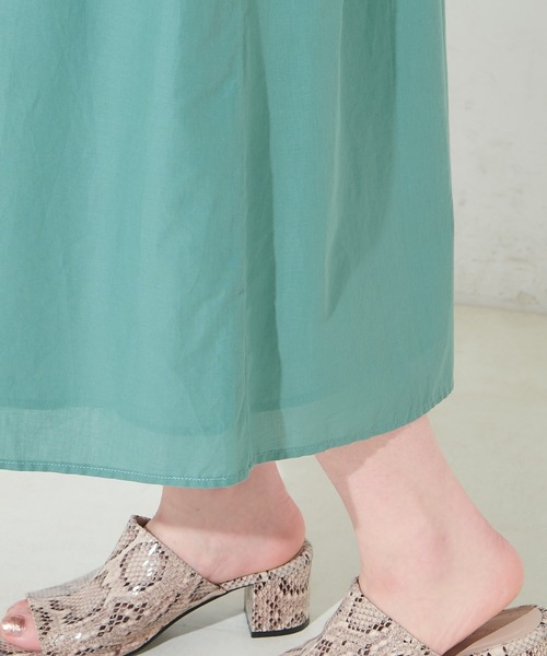 natural couture(ナチュラルクチュール)の「Wドロストリボンギャザーワンピース(ワンピース・レディース・ブラック/ベージュ/オレンジ/グリーン/ブラック系その他/ベージュ系その他・FREE)」の11枚目の写真