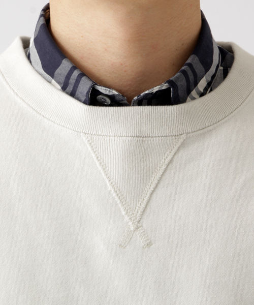 B:MING by BEAMS（ビーミングバイビームス）の「ビーミング by ビームス / スウェットクルー（スウェット・メンズ・オフホワイト/ライトグレー/ブラック・MEDIUM/X-LARGE/SMALL/LARGE）」の6枚目の写真