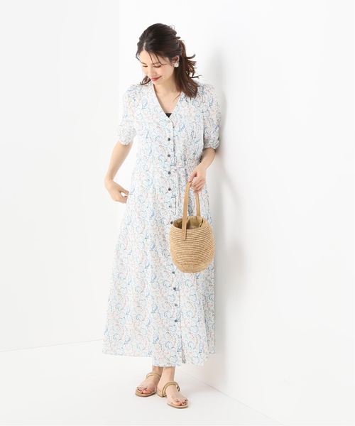 美品La TOTALITE ラトータリテ　リバティ アンジェリカガーラワンピース La TOTALITE（ラトータリテ）の「LIBERTY パフスリーブ