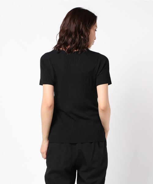 LUGG NAGG(ラグナグ)の「【Jewelobe/ ジュエローブ】 Vネット半袖TOPS(Tシャツ/カットソー・レディース・ブラック/オフホワイト/ピンク/イエロー/ブルー/グリーン・FREE)」の12枚目の写真