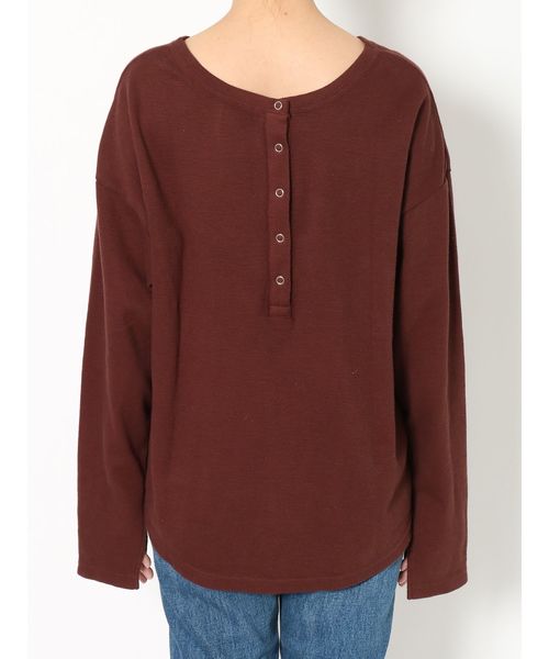 Ungrid（アングリッド）の「2WayハニカムロングスリーブTee（Tシャツ/カットソー・レディース・チャコールグレー/ブラウン/オフホワイト・FREE）」の16枚目の写真