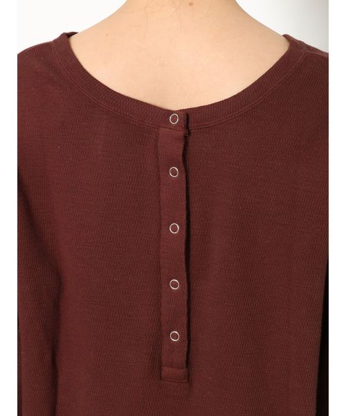 Ungrid（アングリッド）の「2WayハニカムロングスリーブTee（Tシャツ/カットソー・レディース・チャコールグレー/ブラウン/オフホワイト・FREE）」の15枚目の写真