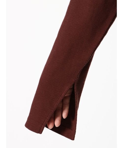 Ungrid（アングリッド）の「2WayハニカムロングスリーブTee（Tシャツ/カットソー・レディース・チャコールグレー/ブラウン/オフホワイト・FREE）」の11枚目の写真