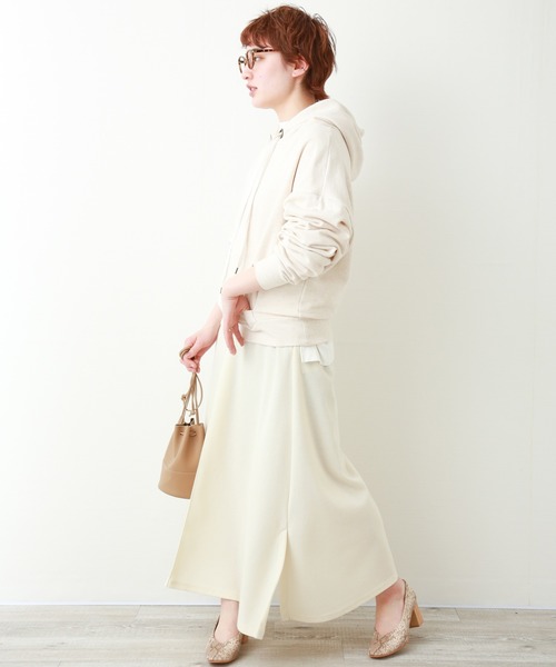 libelle more（リベル モア）の「スウェット　ビンテージカラーパーカートレーナー（パーカー・レディース・ネイビー/モカ/スミクロ/オートミール・FREE）」の9枚目の写真