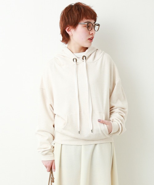 libelle more（リベル モア）の「スウェット　ビンテージカラーパーカートレーナー（パーカー・レディース・ネイビー/モカ/スミクロ/オートミール・FREE）」の10枚目の写真