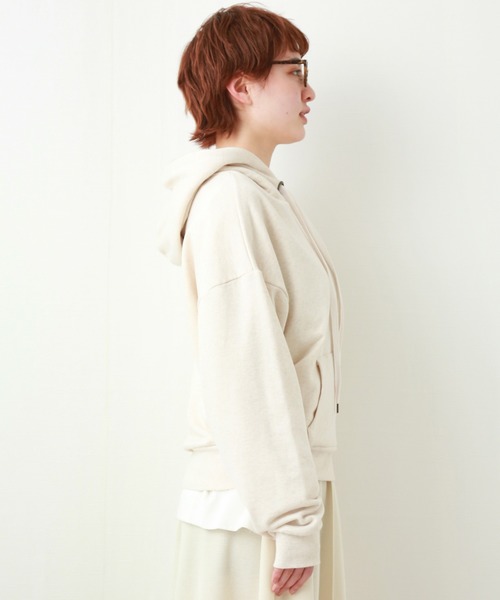 libelle more（リベル モア）の「スウェット　ビンテージカラーパーカートレーナー（パーカー・レディース・ネイビー/モカ/スミクロ/オートミール・FREE）」の13枚目の写真