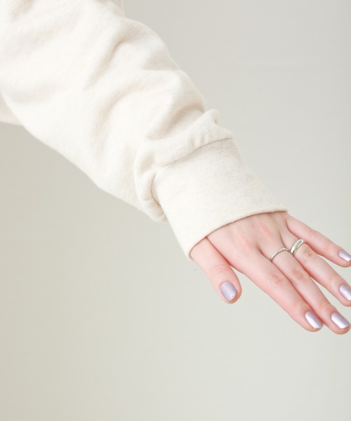 libelle more（リベル モア）の「スウェット　ビンテージカラーパーカートレーナー（パーカー・レディース・ネイビー/モカ/スミクロ/オートミール・FREE）」の15枚目の写真