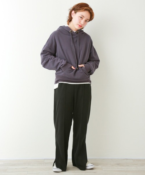 libelle more（リベル モア）の「スウェット　ビンテージカラーパーカートレーナー（パーカー・レディース・ネイビー/モカ/スミクロ/オートミール・FREE）」の22枚目の写真