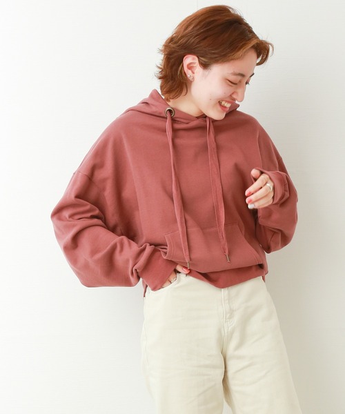 libelle more（リベル モア）の「スウェット　ビンテージカラーパーカートレーナー（パーカー・レディース・ネイビー/モカ/スミクロ/オートミール・FREE）」の5枚目の写真