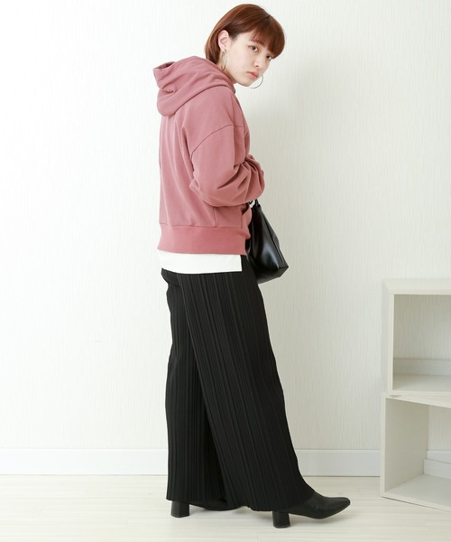 libelle more（リベル モア）の「スウェット　ビンテージカラーパーカートレーナー（パーカー・レディース・ネイビー/モカ/スミクロ/オートミール・FREE）」の6枚目の写真