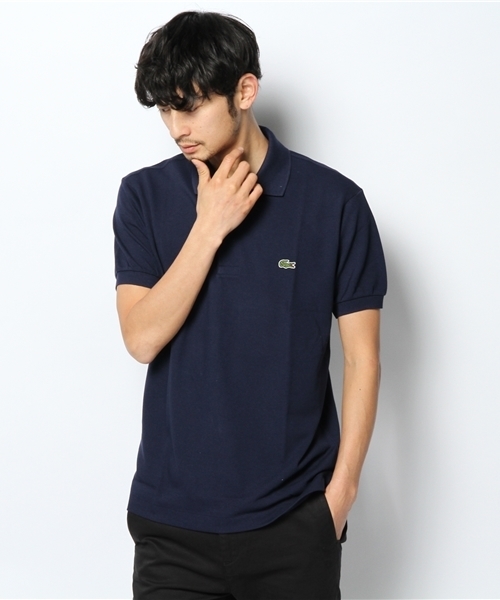 EDIFICE（エディフィス）の「◇フレンチラコステ L1212F（ポロシャツ・メンズ・ブラック/ホワイト/ネイビー/ブルー/ピンク・4/3/2）」の14枚目の写真