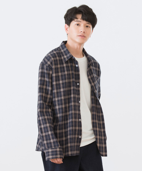 セール ルーズシルエット チェック ネルシャツ シャツ ブラウス Rexyz レクジーズ のファッション通販 Zozotown
