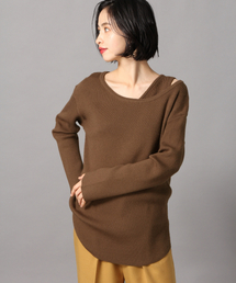 LOWRYS FARM | リブアシメ２Ｐプルオーバー　861565(ニット/セーター)