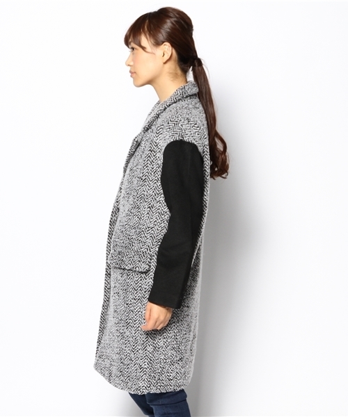 WEGO（ウィゴー）の「WEGO/バイカラーチェスターコート（チェスターコート・レディース・グレー系その他/その他1・FREE）」の6枚目の写真