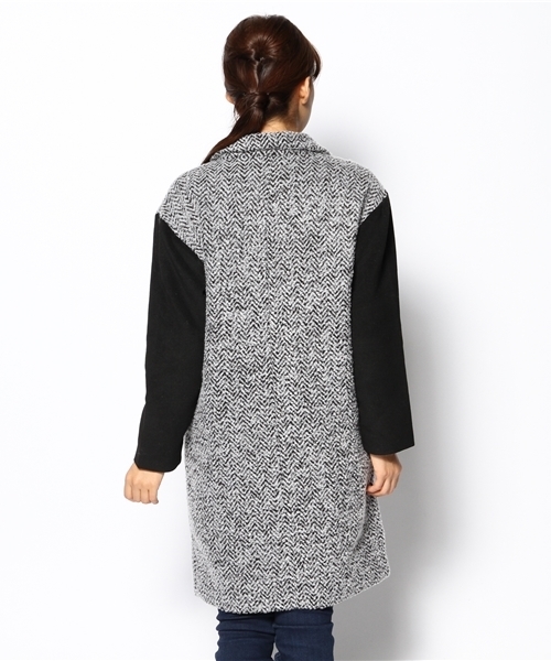 WEGO（ウィゴー）の「WEGO/バイカラーチェスターコート（チェスターコート・レディース・グレー系その他/その他1・FREE）」の8枚目の写真