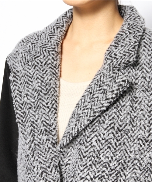 WEGO（ウィゴー）の「WEGO/バイカラーチェスターコート（チェスターコート・レディース・グレー系その他/その他1・FREE）」の10枚目の写真