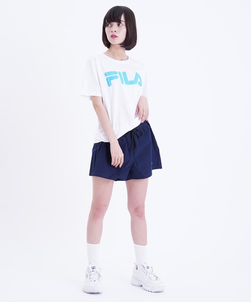 FILA(フィラ)の「【FILA/フィラ】蛍光 ロゴプリント 半袖Tシャツ(Tシャツ/カットソー・レディース・ブラック/ホワイト×ピンク/ホワイト系その他2/ブルー系その他4・M/L)」の12枚目の写真