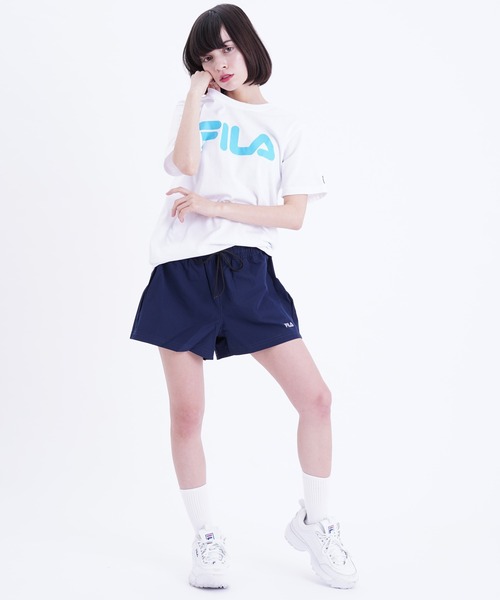 FILA(フィラ)の「【FILA/フィラ】蛍光 ロゴプリント 半袖Tシャツ(Tシャツ/カットソー・レディース・ブラック/ホワイト×ピンク/ホワイト系その他2/ブルー系その他4・M/L)」の11枚目の写真