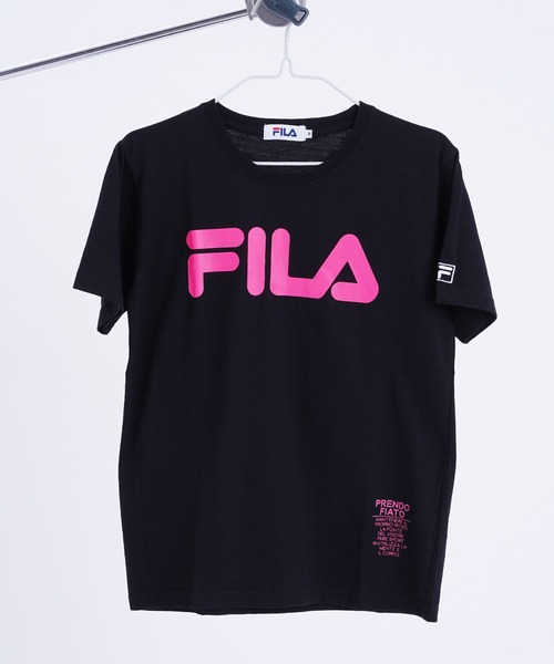 FILA(フィラ)の「【FILA/フィラ】蛍光 ロゴプリント 半袖Tシャツ(Tシャツ/カットソー・レディース・ブラック/ホワイト×ピンク/ホワイト系その他2/ブルー系その他4・M/L)」の22枚目の写真