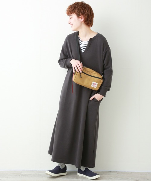 n'ee-ne（ネーネ）の「裏起毛キーネックワンピース（ワンピース・レディース・ブラック系その他/グレー系その他/ブラウン系その他/ベージュ系その他/ブラック系その他2/グレー系その他2/ブラウン系その他2/ベージュ系その他2・FREE）」の5枚目の写真