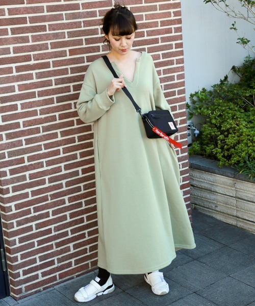 n'ee-ne（ネーネ）の「裏起毛キーネックワンピース（ワンピース・レディース・ブラック系その他/グレー系その他/ブラウン系その他/ベージュ系その他/ブラック系その他2/グレー系その他2/ブラウン系その他2/ベージュ系その他2・FREE）」の8枚目の写真