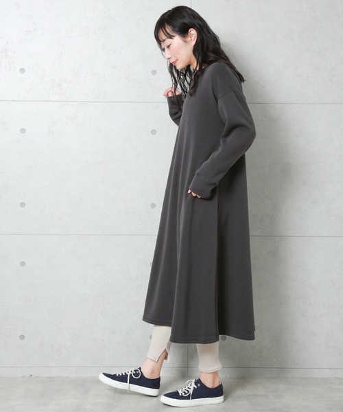 n'ee-ne（ネーネ）の「裏起毛キーネックワンピース（ワンピース・レディース・ブラック系その他/グレー系その他/ブラウン系その他/ベージュ系その他/ブラック系その他2/グレー系その他2/ブラウン系その他2/ベージュ系その他2・FREE）」の14枚目の写真