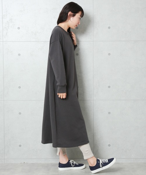 n'ee-ne（ネーネ）の「裏起毛キーネックワンピース（ワンピース・レディース・ブラック系その他/グレー系その他/ブラウン系その他/ベージュ系その他/ブラック系その他2/グレー系その他2/ブラウン系その他2/ベージュ系その他2・FREE）」の12枚目の写真