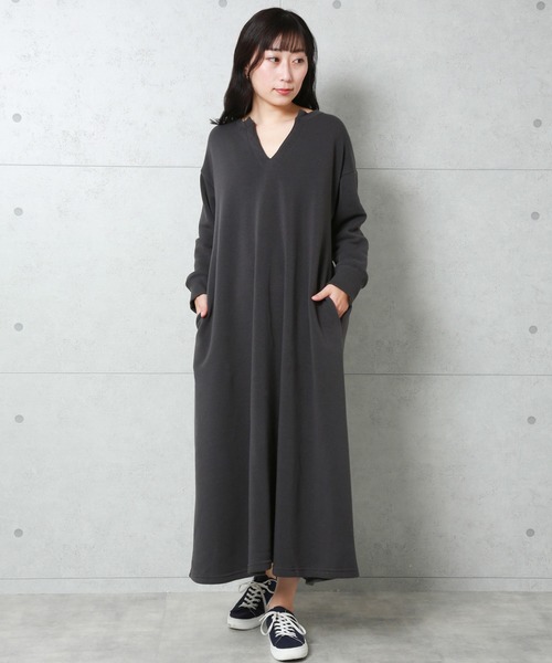 n'ee-ne（ネーネ）の「裏起毛キーネックワンピース（ワンピース・レディース・ブラック系その他/グレー系その他/ブラウン系その他/ベージュ系その他/ブラック系その他2/グレー系その他2/ブラウン系その他2/ベージュ系その他2・FREE）」の15枚目の写真