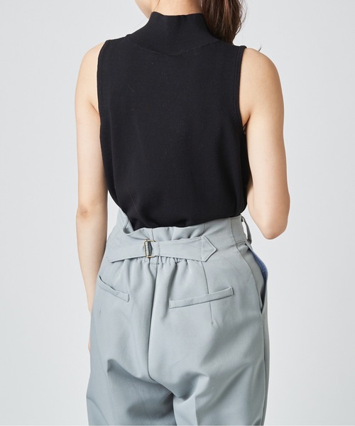 mystic(ミスティック)の「ハイネックノースリニット(ニット/セーター・レディース・ブラック/ベージュ/ラベンダー・FREE)」の5枚目の写真