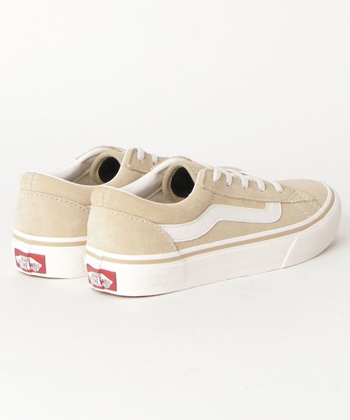 beige and white vans