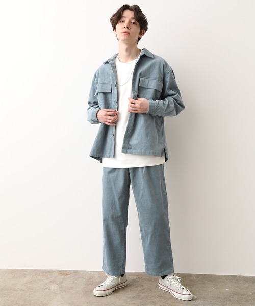 JUNRED（ジュンレッド）の「スプリングカラーコーデュロイワイド（その他パンツ・メンズ・ホワイト/サックスブルー・S/M/L）」の12枚目の写真