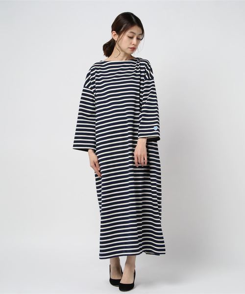 ❣️お値下げ❣️オーシバル　ボアワンピース 手洗い可能/オケージョン対応】後ろリボンドッキングワンピース