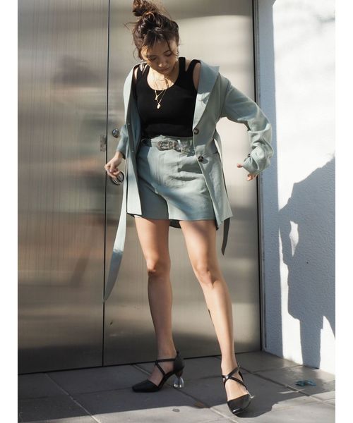 EVRIS(エヴリス)の「ハイウエストショートパンツ(その他パンツ・レディース・ブラック/ブラウン/ミント・SMALL/MEDIUM)」の6枚目の写真