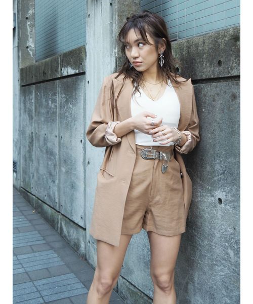 EVRIS(エヴリス)の「ハイウエストショートパンツ(その他パンツ・レディース・ブラック/ブラウン/ミント・SMALL/MEDIUM)」の10枚目の写真
