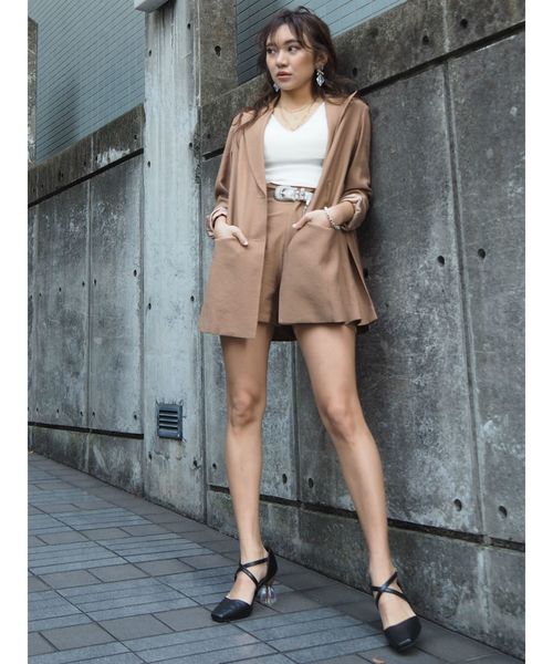 EVRIS(エヴリス)の「ハイウエストショートパンツ(その他パンツ・レディース・ブラック/ブラウン/ミント・SMALL/MEDIUM)」の12枚目の写真