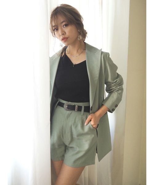 EVRIS(エヴリス)の「ハイウエストショートパンツ(その他パンツ・レディース・ブラック/ブラウン/ミント・SMALL/MEDIUM)」の22枚目の写真