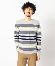 ミラノリブボーダープルオーバーニット 20SS