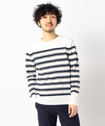 ミラノリブボーダープルオーバーニット 20SS