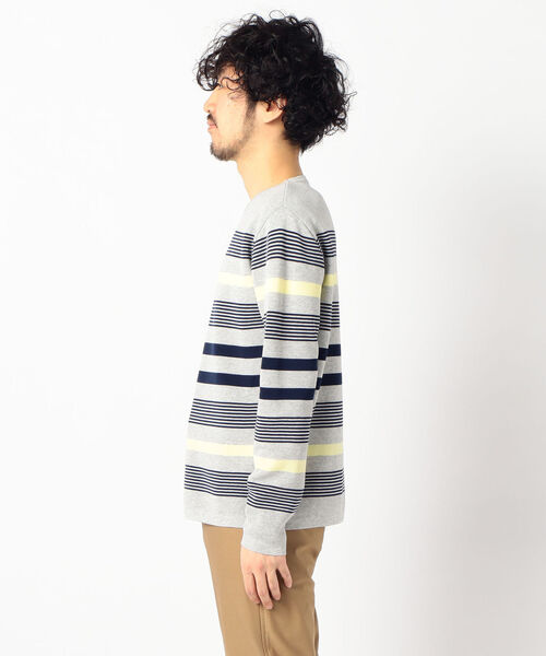 NOLLEY'S goodman(ノーリーズグッドマン)の「ミラノリブボーダープルオーバーニット 20SS(ニット/セーター・メンズ・ネイビー/グレー/ホワイト・LARGE/MEDIUM/SMALL)」の22枚目の写真